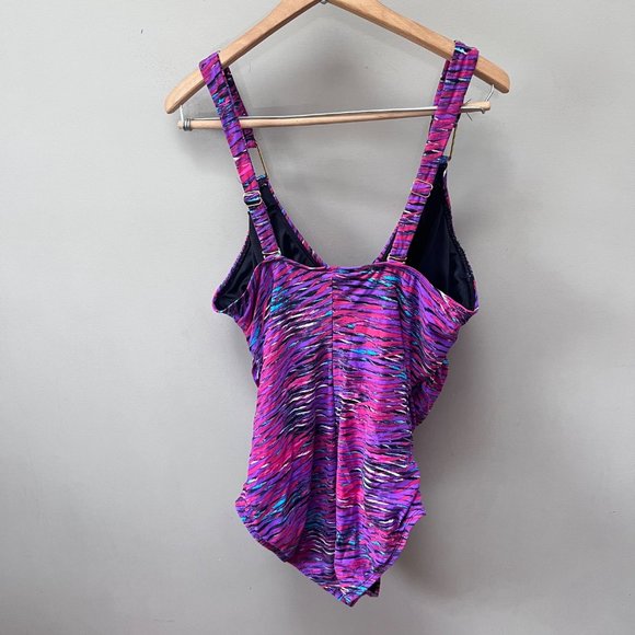 SPANX Swim Spanx Wrap Style Swimsuit Swim Bathing Suit One Piece 4